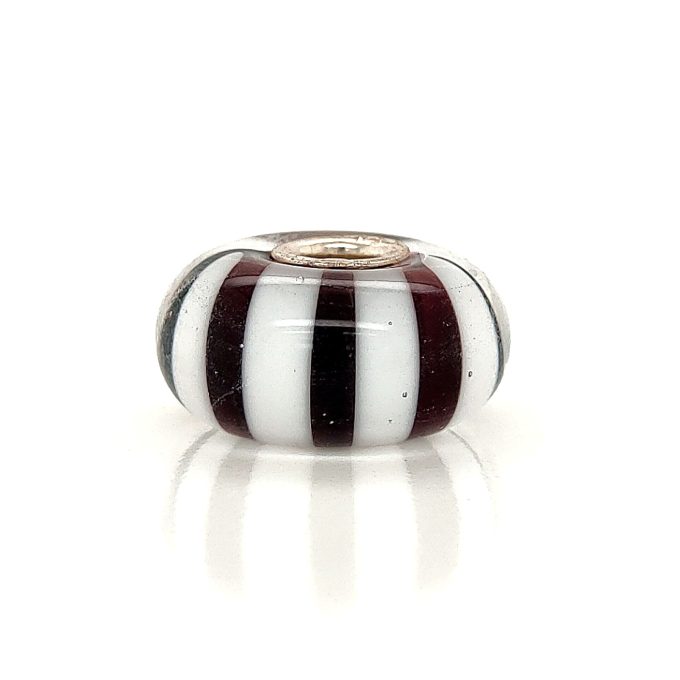Trollbead - Black and White Stripes