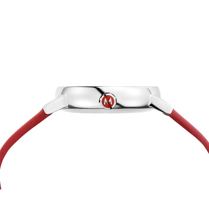 Mondaine EVO2 35mm Red Strap Watch
