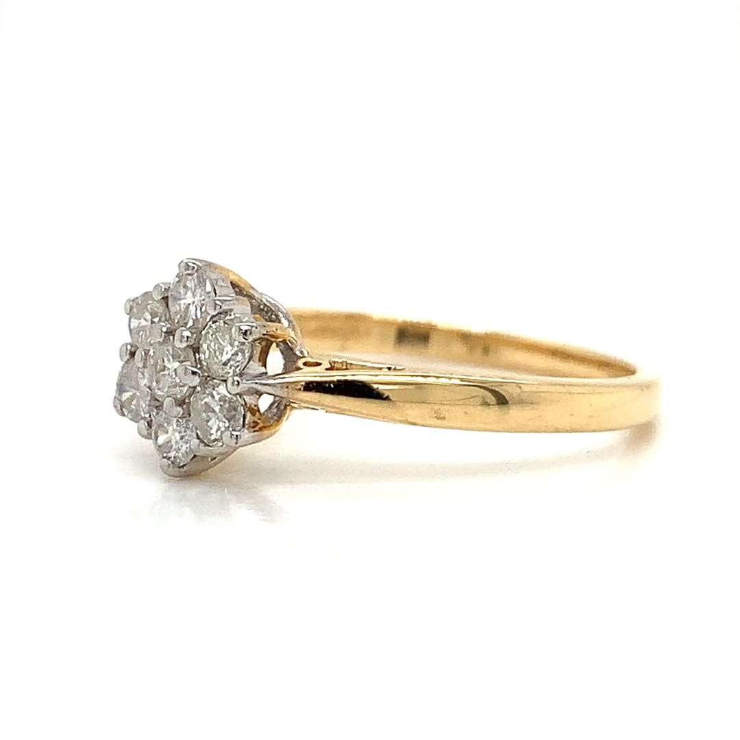 0.50ct Diamond Cluster Ring