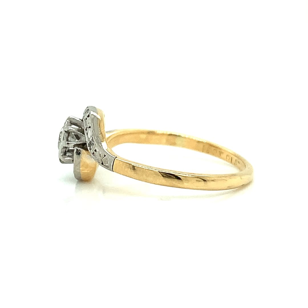 Vintage Diamond Twist Ring