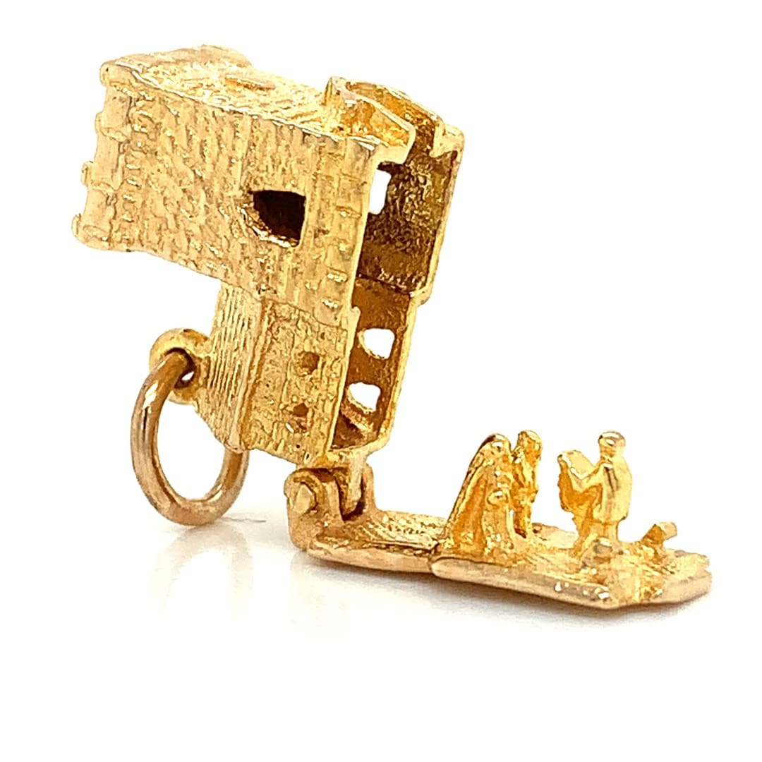 Vintage 9ct Gold Church Charm