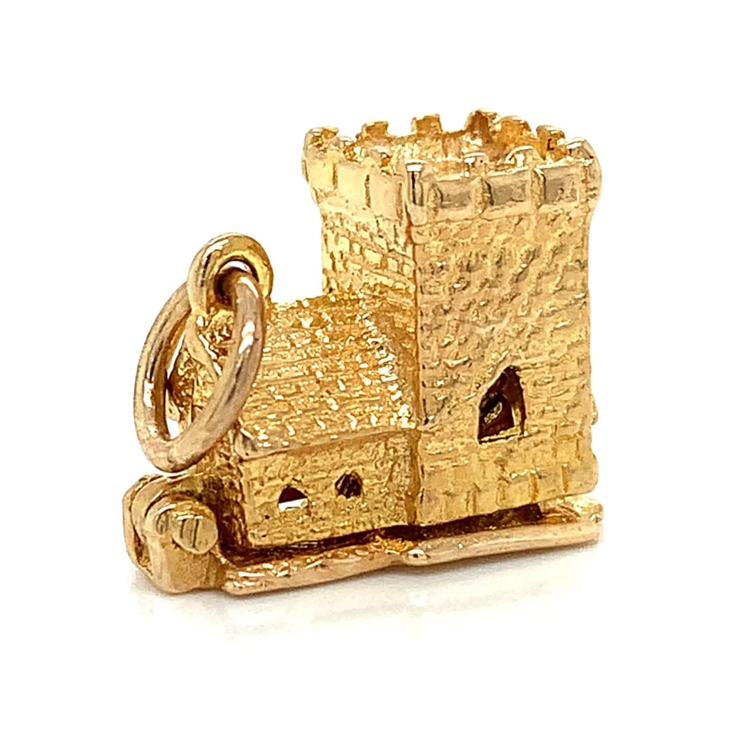 Vintage 9ct Gold Church Charm