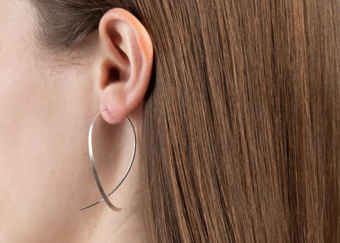 Bastian Silver Open Hoop Earrings