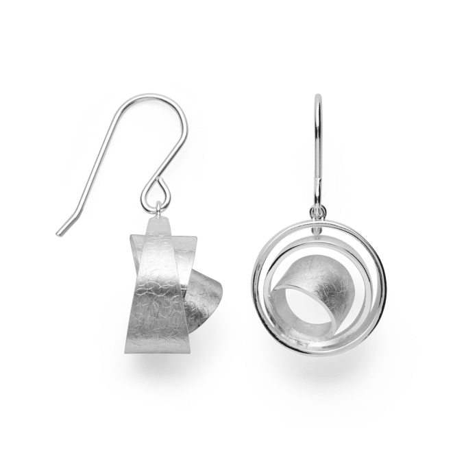 Bastian Silver Looped Hook Earrings