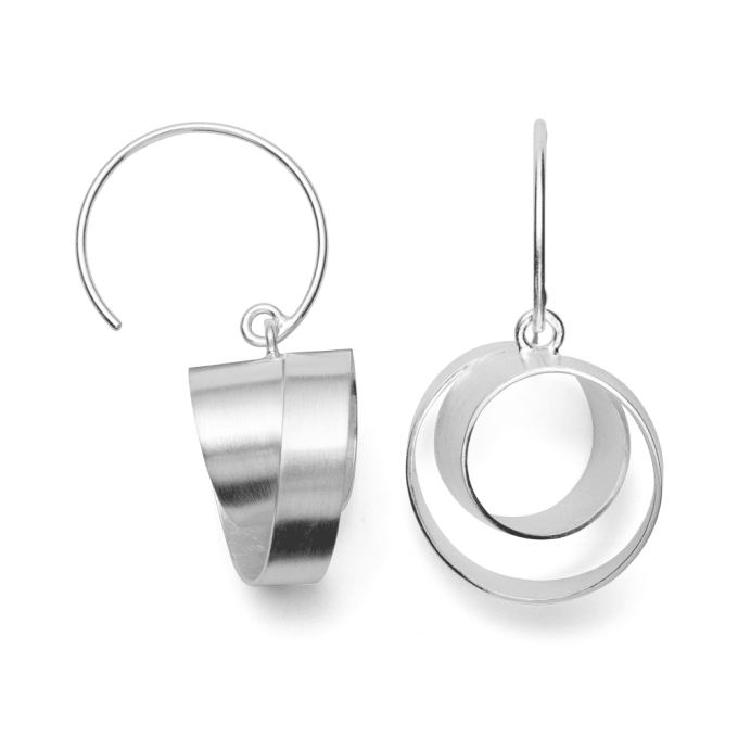 Bastian Silver Looped Drop Earrings