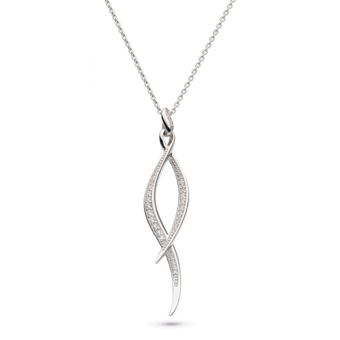 Kit Heath Entwine CZ Pave Necklace