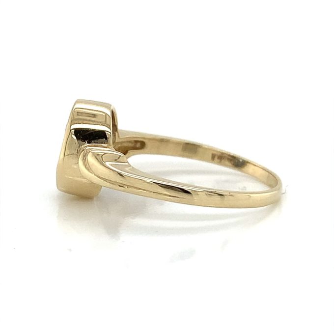 Blue Quartz Yellow Gold Ring