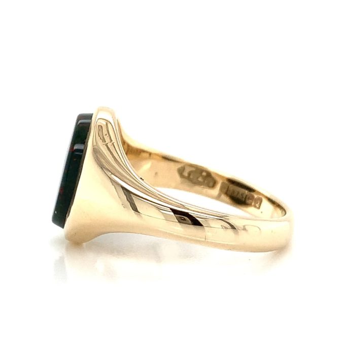 Vintage Bloodstone Signet Ring