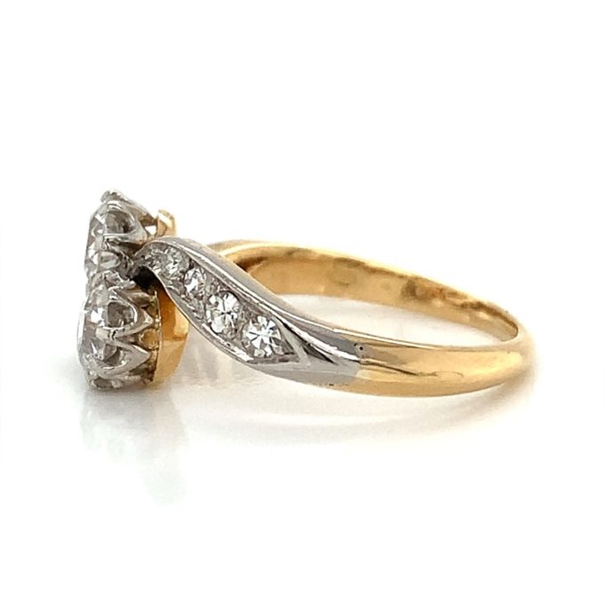 Vintage Diamond Twist Ring
