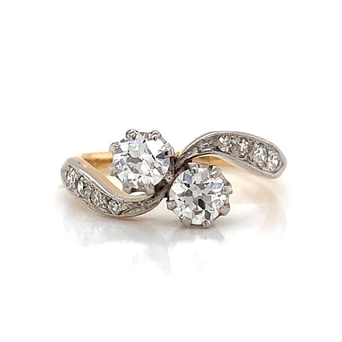 Vintage Diamond Twist Ring