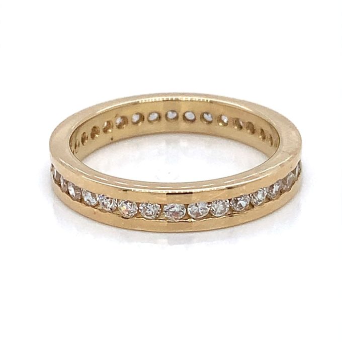 Channel Set C.Z. Full Eternity Ring
