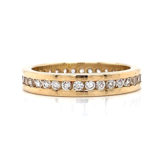 Channel Set C.Z. Full Eternity Ring