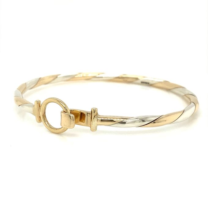 9 Carat Multi Tone Gold Bangle