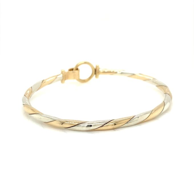 9 Carat Multi Tone Gold Bangle