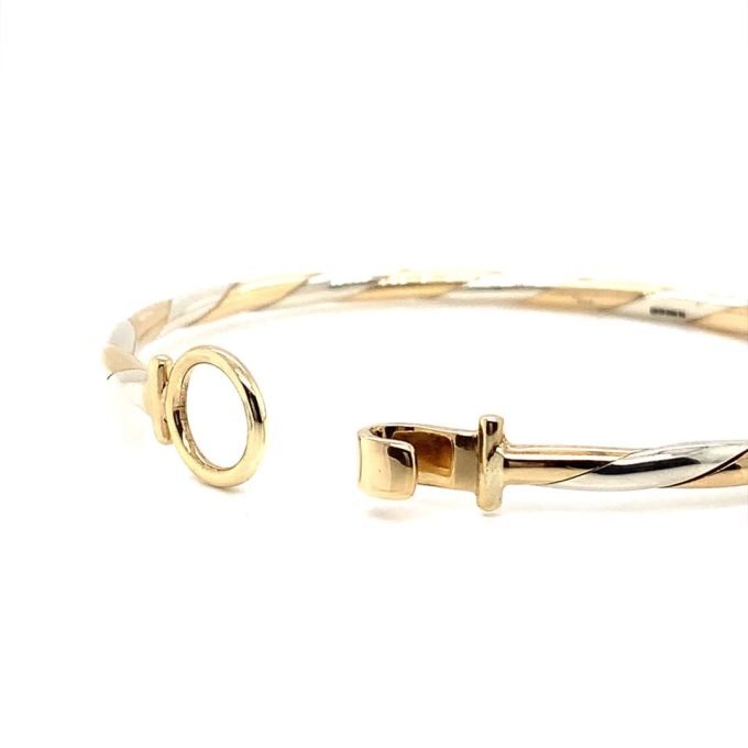 9 Carat Multi Tone Gold Bangle