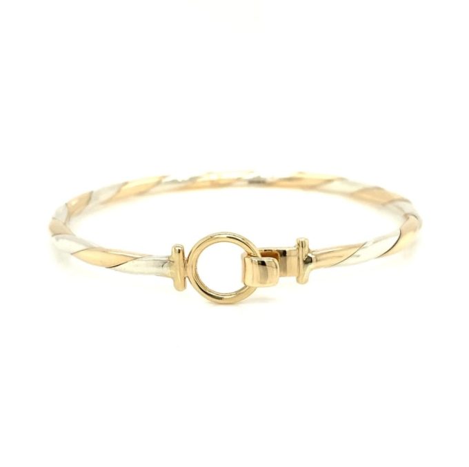 9 Carat Multi Tone Gold Bangle
