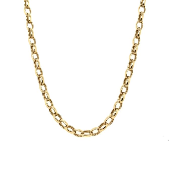 Vintage 9ct Gold Belcher Link Chain - 20 Inch