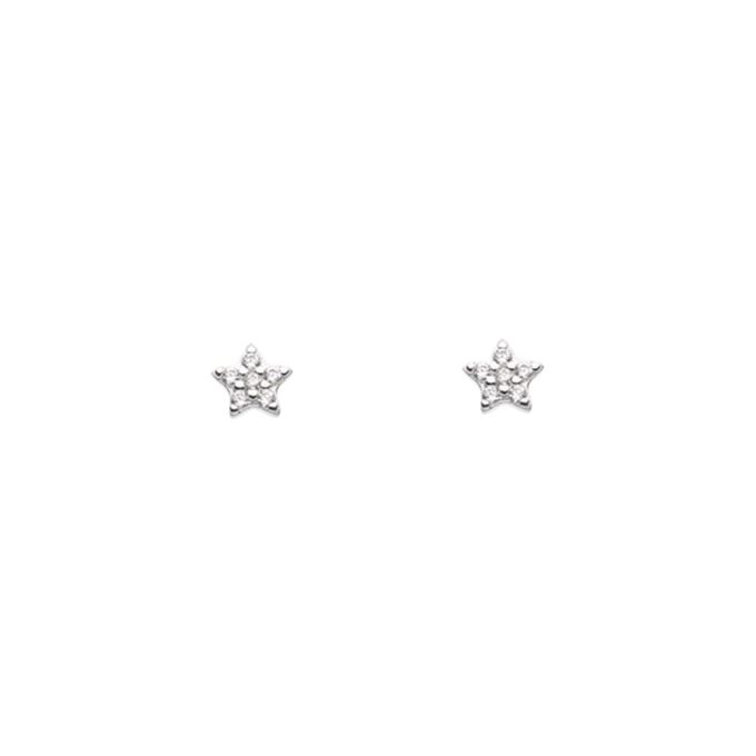 Dew CZ Star Stud Earrings