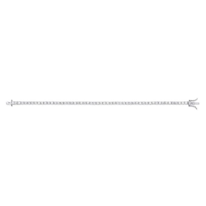Silver Claw Set CZ Tennis Bracelet