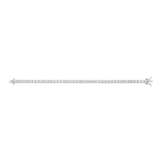 Silver Claw Set CZ Tennis Bracelet