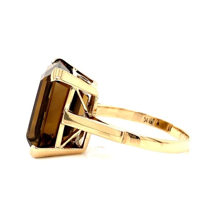 Large Smoky Quartz Dress Ring