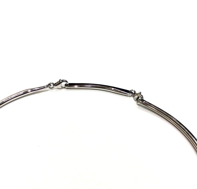 Baccarat Silver Red Glass Pendant Necklace