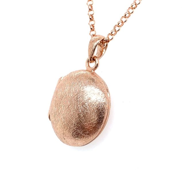 Rose Gold Plated Locket and Chain