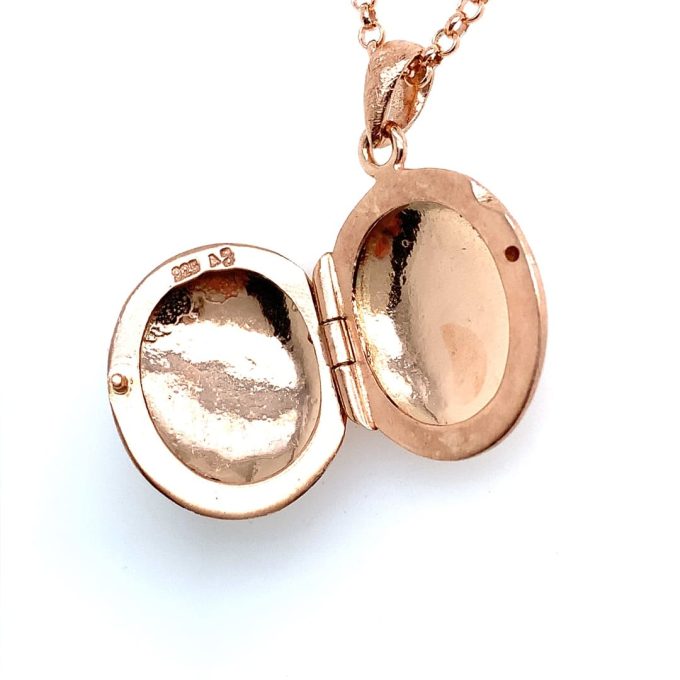 Rose Gold Plated Locket and Chain