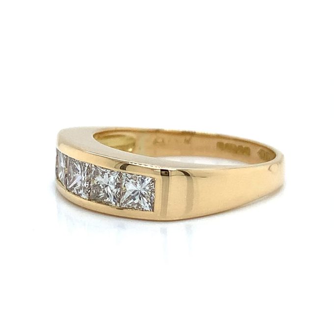 1.00ct Princess Cut Diamond Five Stone Ring