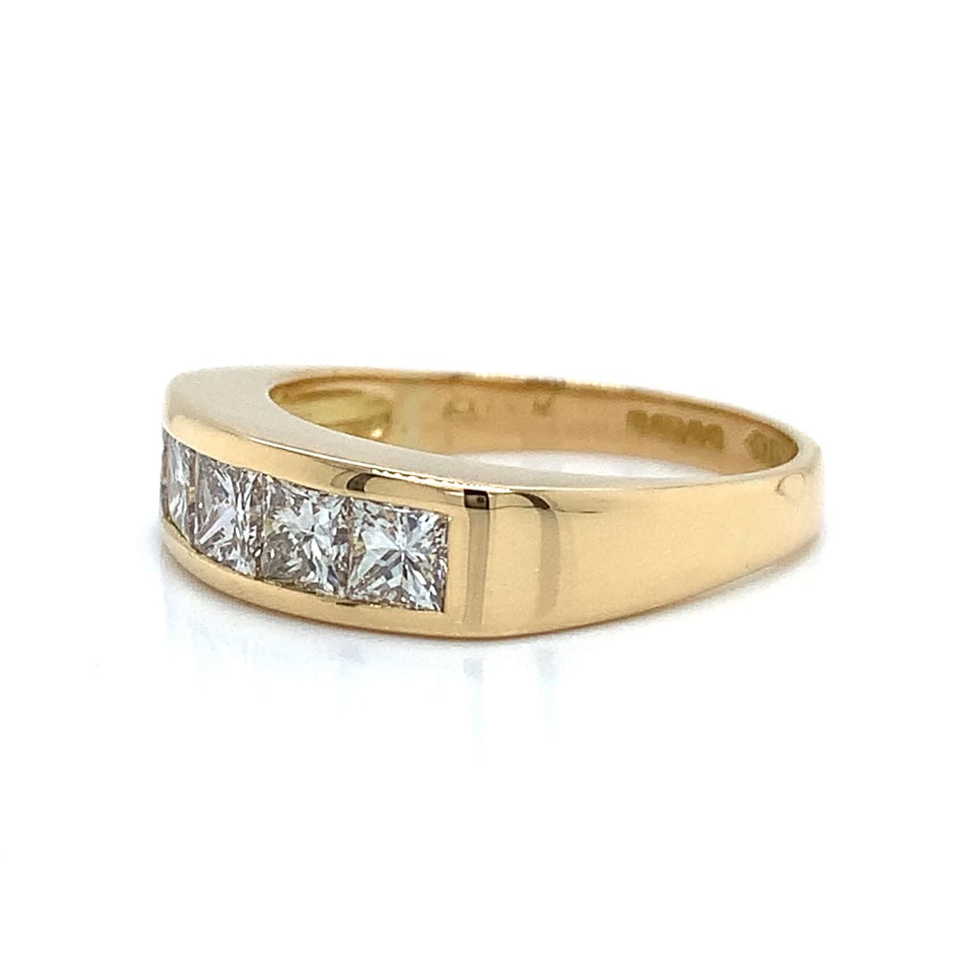 1.00ct Princess Cut Diamond Five Stone Ring