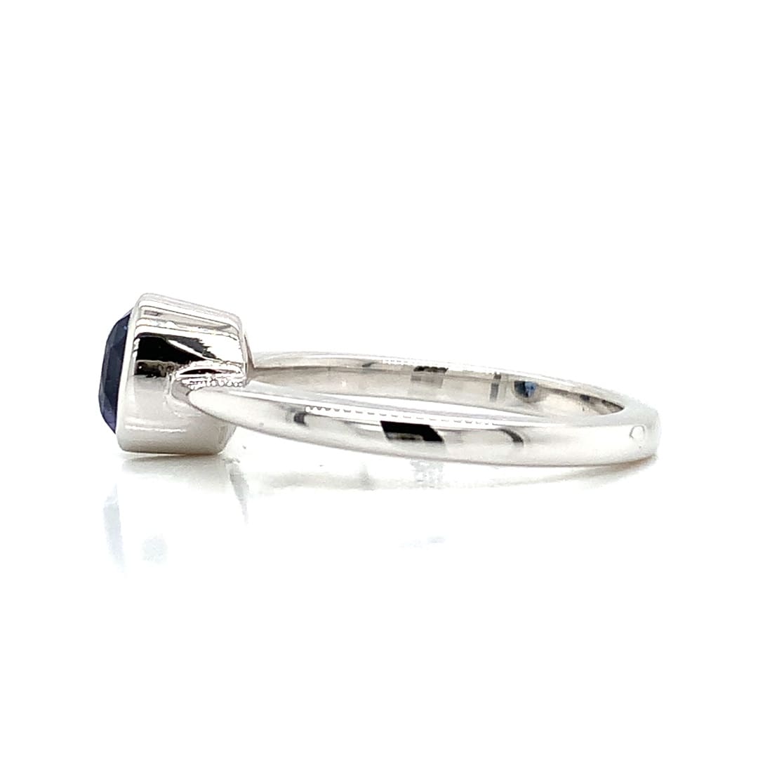 Blue Sapphire Solitaire Ring