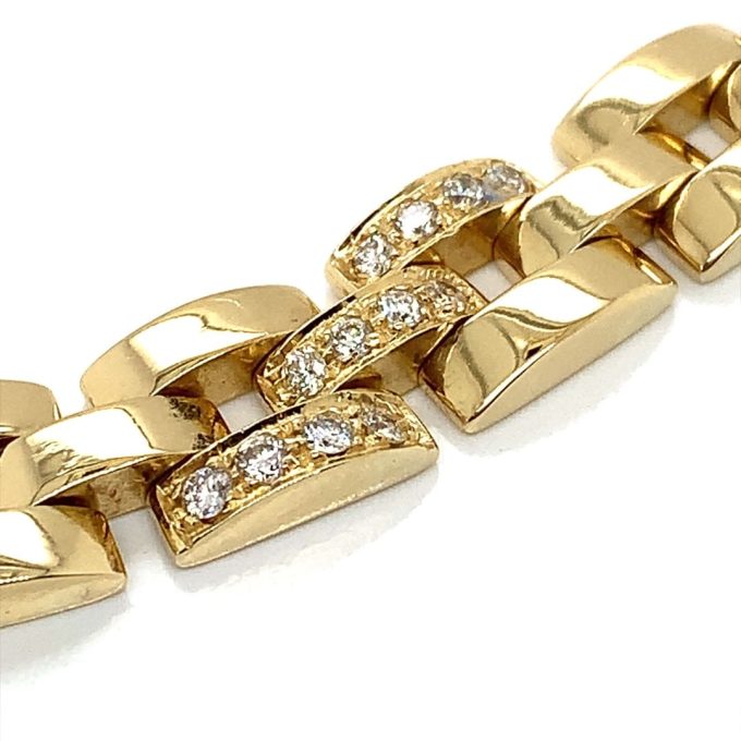 18ct Gold Diamond Pave Collar Necklace