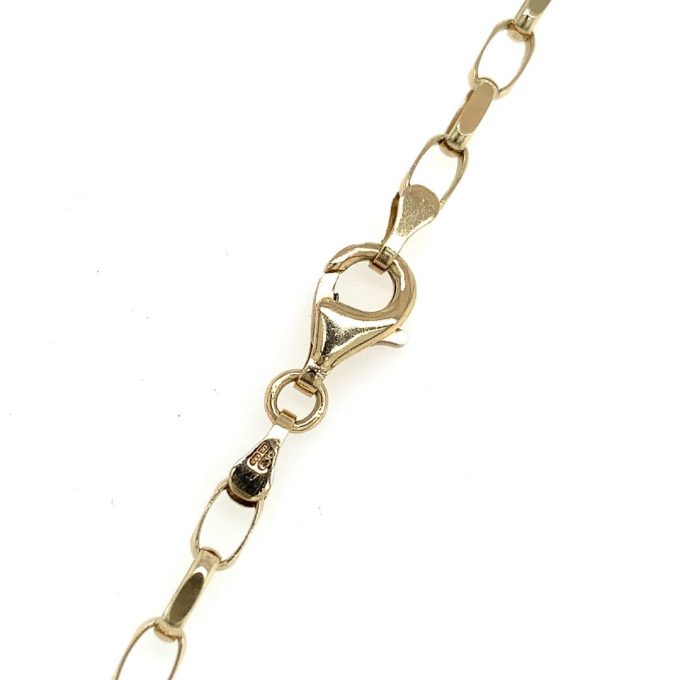 9ct Gold Trace Link Chain - 24 Inch