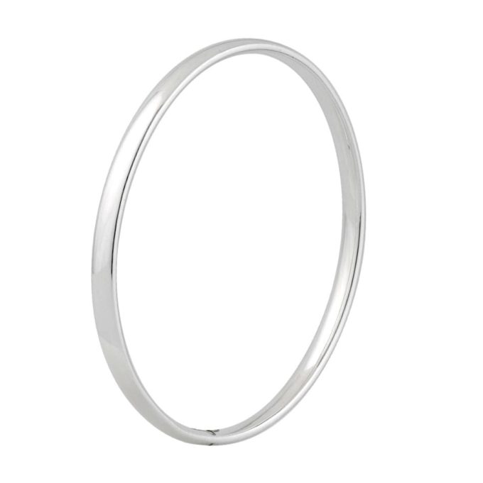 Solid Silver Court 4.5mm Bangle