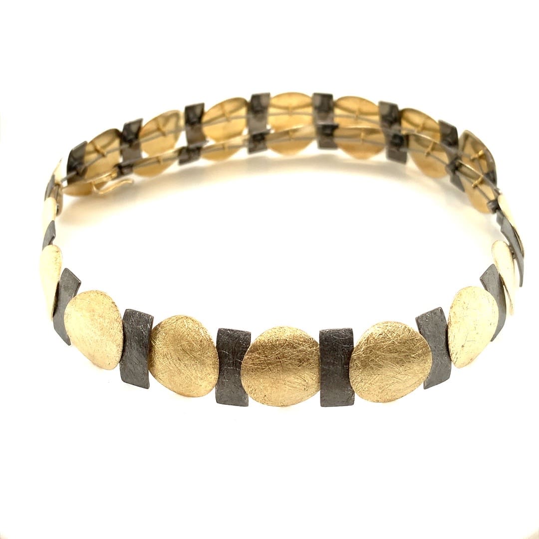 Gold Plated Hand Made Collar Necklace