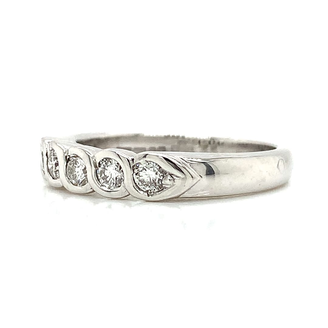 0.40ct Rub-Over Set Diamond Eternity Ring