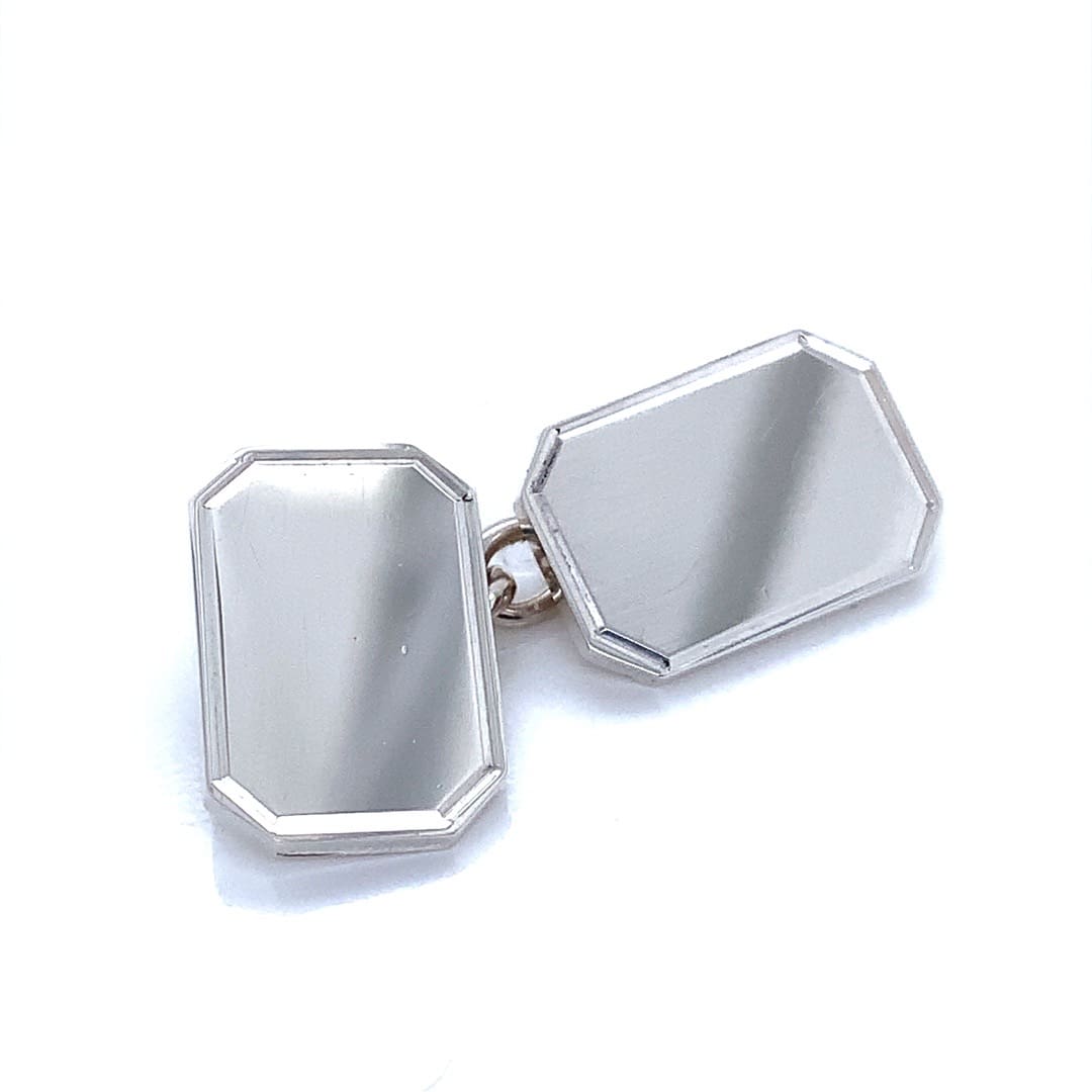 Garrard Boxed Silver Cufflinks