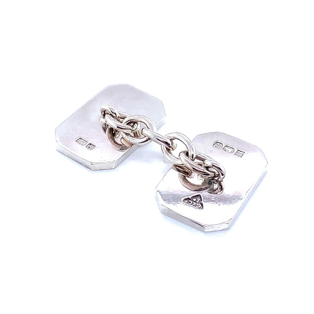 Garrard Boxed Silver Cufflinks