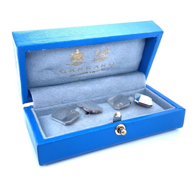 Garrard Boxed Silver Cufflinks