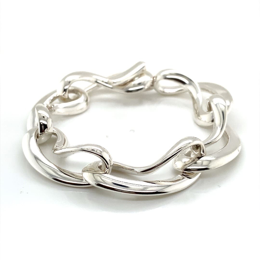 Georg Jensen Silver Infinity Link Bracelet