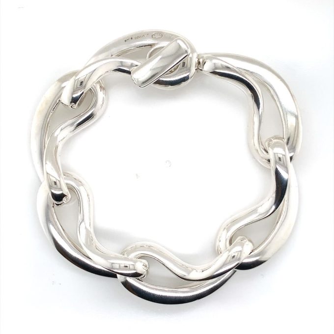 Georg Jensen Silver Infinity Link Bracelet