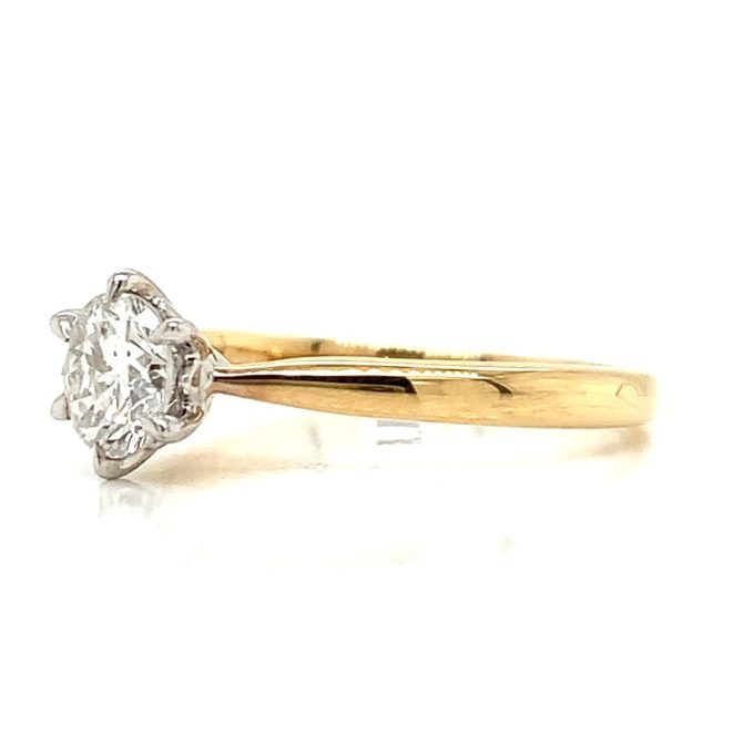 0.63ct Diamond Six Claw Solitaire Ring