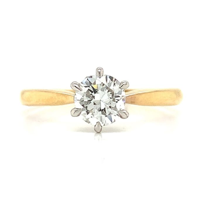 0.63ct Diamond Six Claw Solitaire Ring