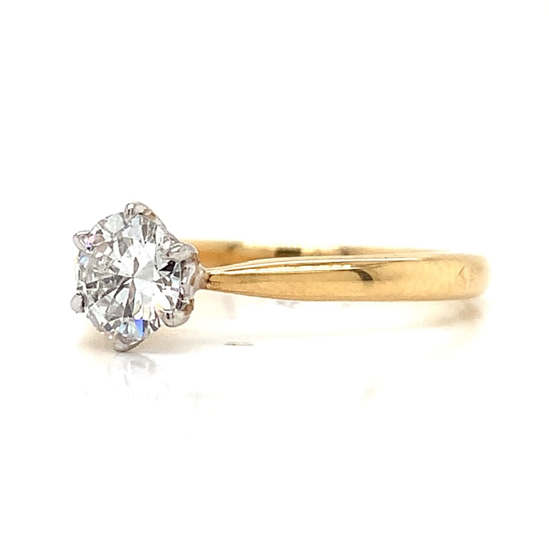 0.51ct Diamond Six Claw Solitaire Ring