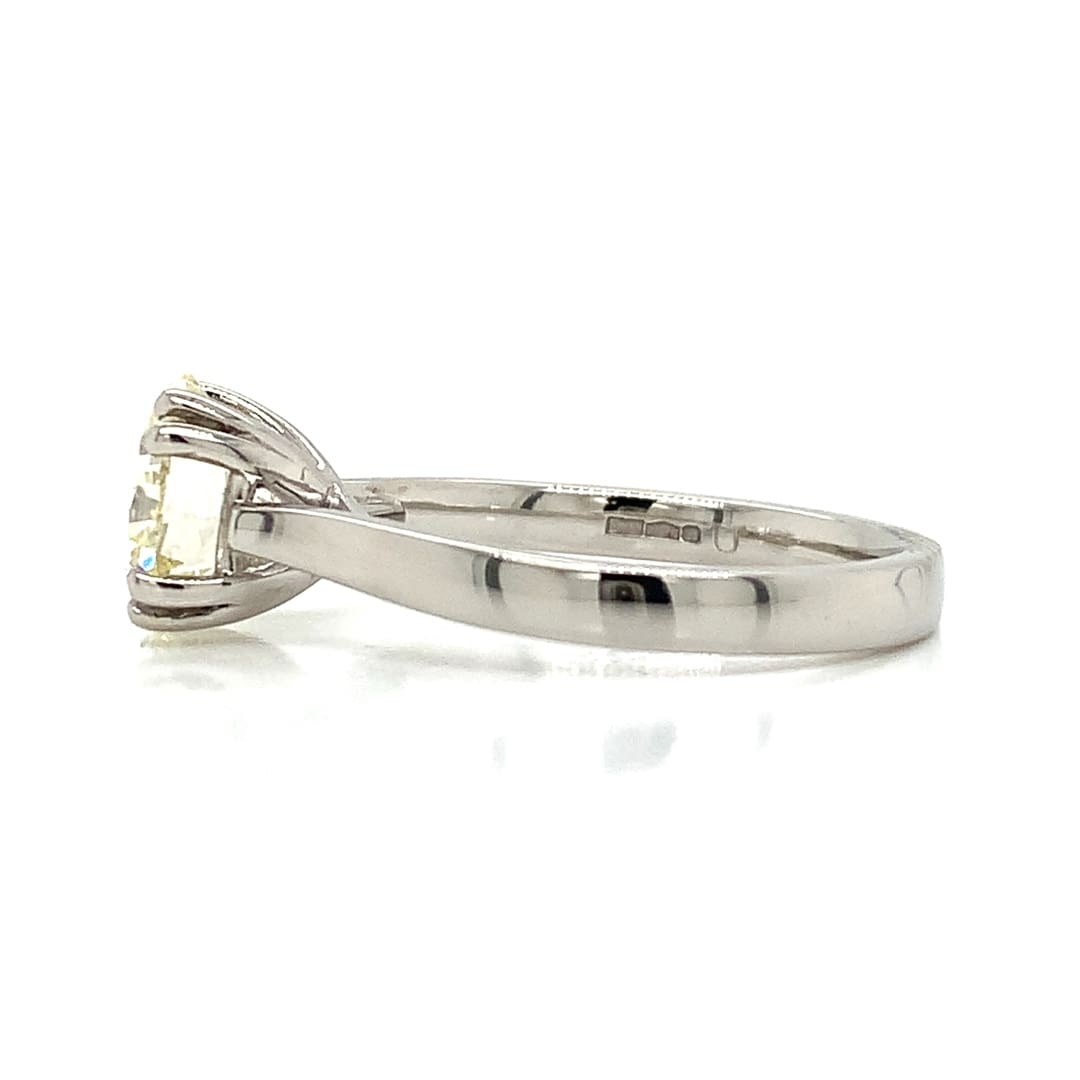 2.08ct Diamond and Platinum Solitaire Ring