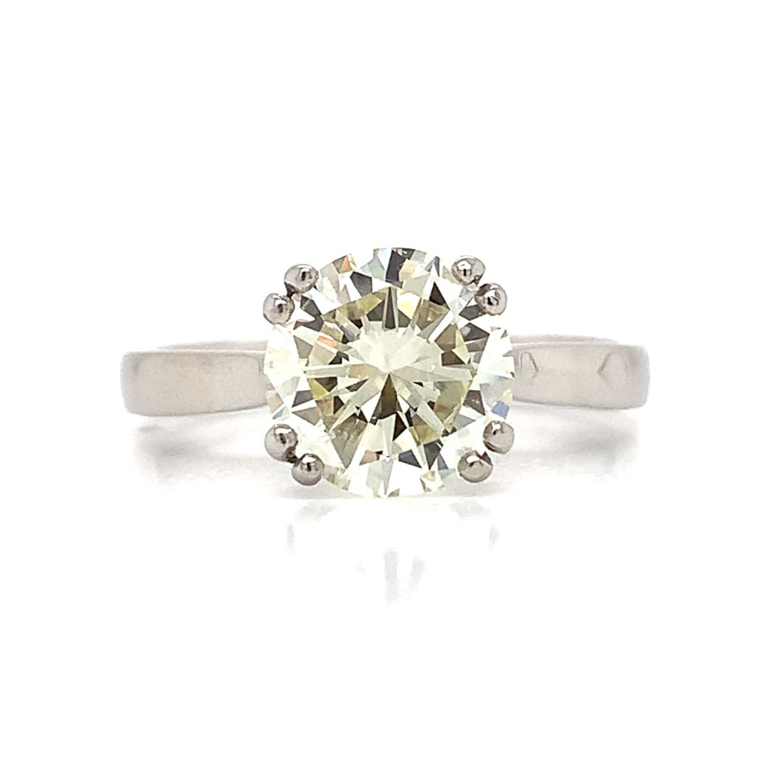 2.08ct Diamond and Platinum Solitaire Ring