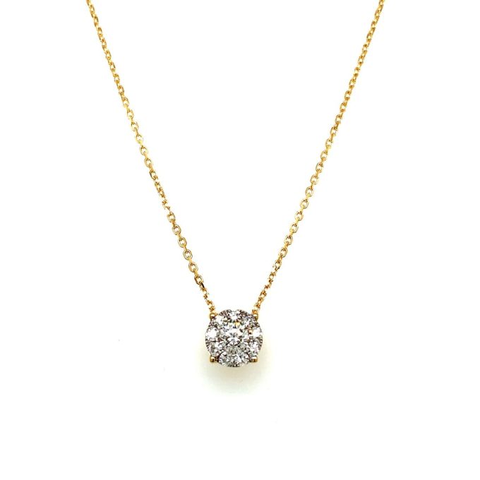 18ct Mirage Diamond Pendant Necklace