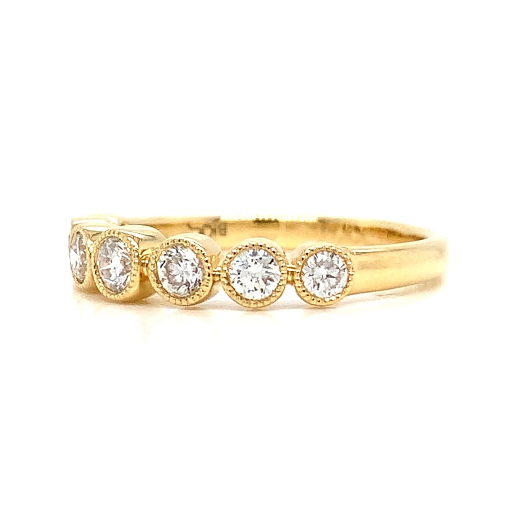 Diamond Milgrain Set Eternity Ring