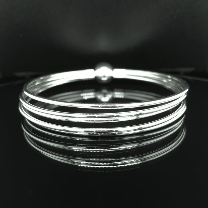 Silver Multi Strand Bangle