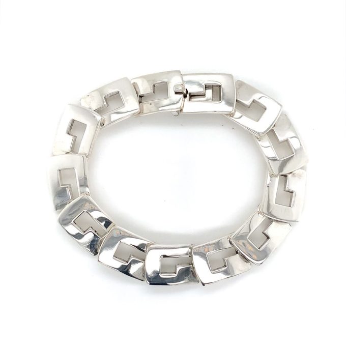 Ladies Gucci Silver Logo Bracelet